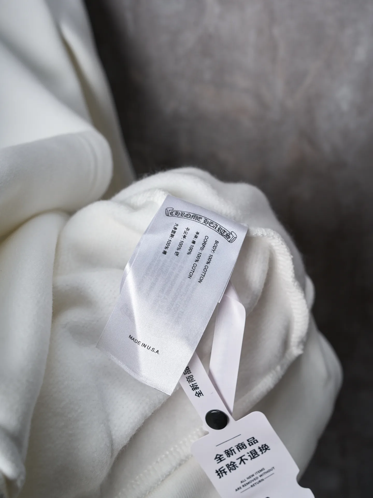 P460 Actual hanging auction] Chrome Hearts/Chrome Heart CH Tongue Glue Printed Sweater Hooded Jacket [Ready Stock] S M L